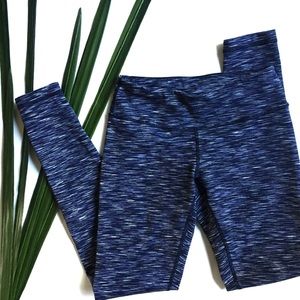 Zella XS live-in Blue stripe athletic leggings